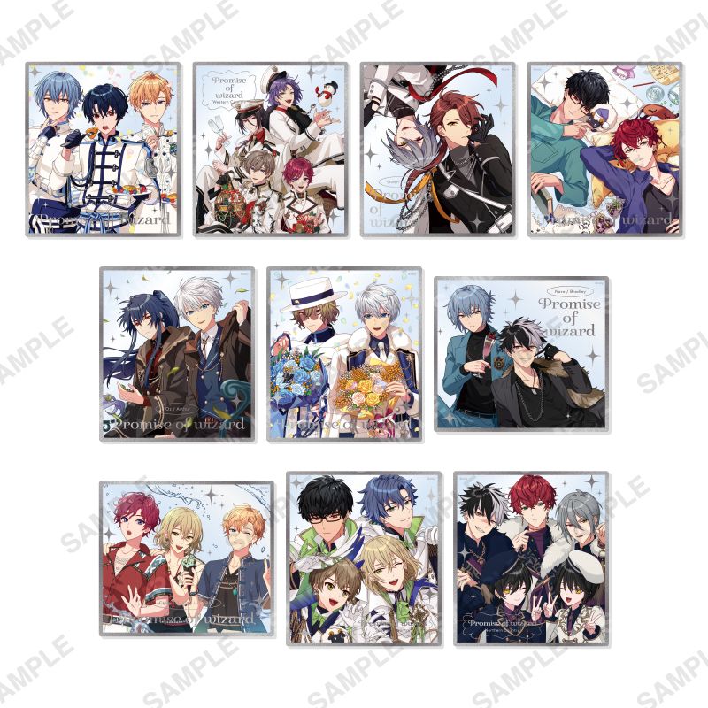 トレーディング缶バッジ「Monochrome wizards」 | 魔法使いの約束 2022