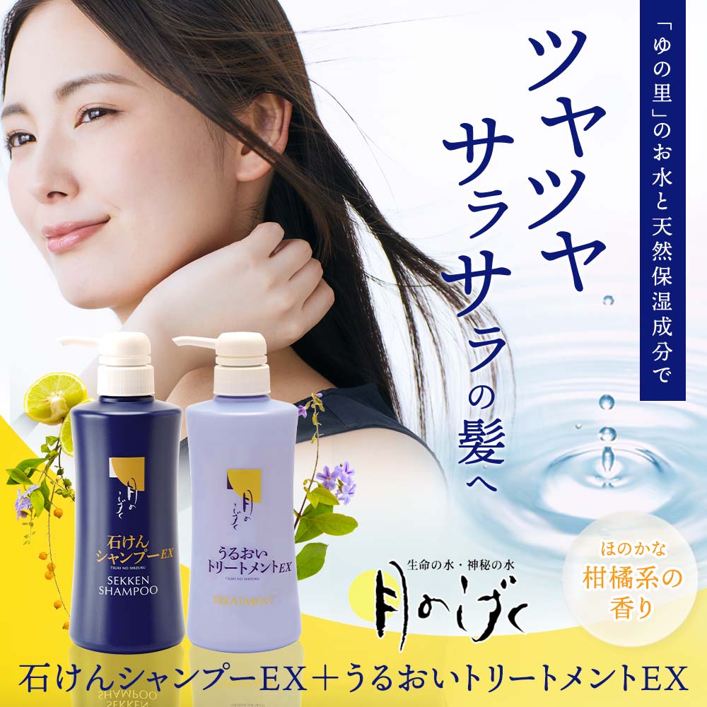いつも10%OFF定期宅配】月のしずく石けんシャンプーEX＋トリートメント