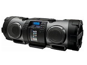 水平対向ウーファー搭載のポータブルCDシステム「RV-NB70-B