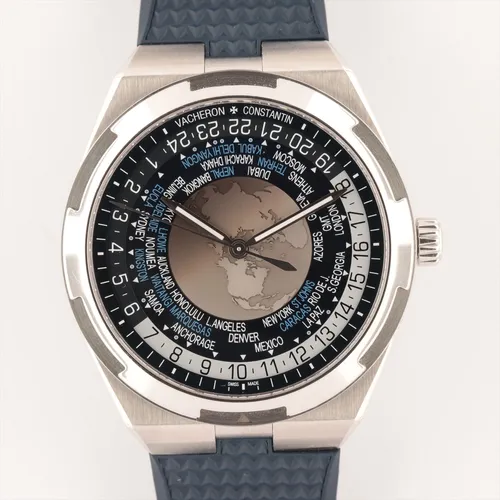 ヴァシュロンコンスタンタン オーバーシーズ 7700V SS×ラバー AT 青