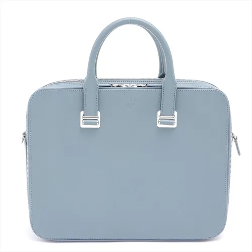 ダンヒル レザー ビジネスバッグ ブルー Aランクの買取実績価格