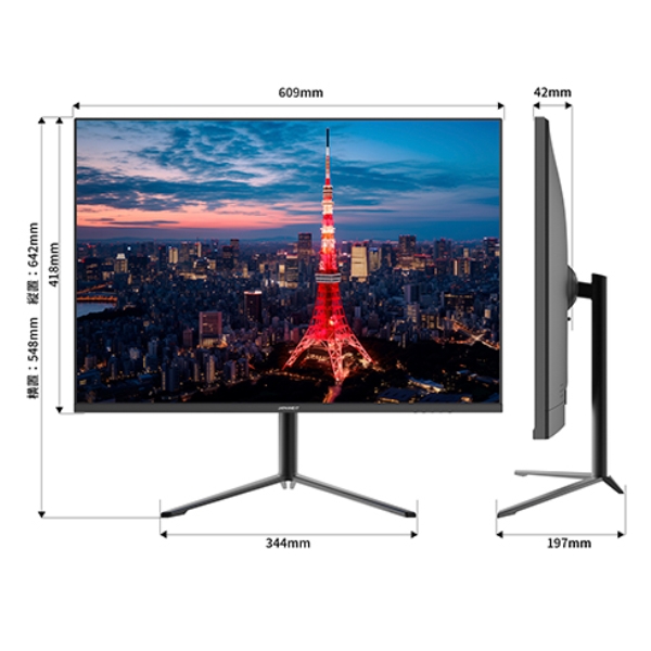 JAPANNEXT 液晶ディスプレイ 28型/3840×2560/HDMI×2、DP×2/ブラック