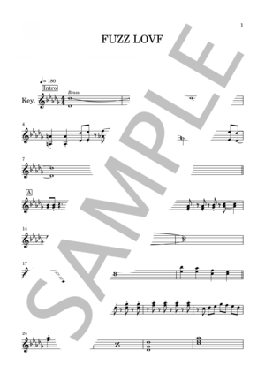 楽譜】FUZZ LOVE / go!go!vanillas (ピアノソロ / 初〜中級