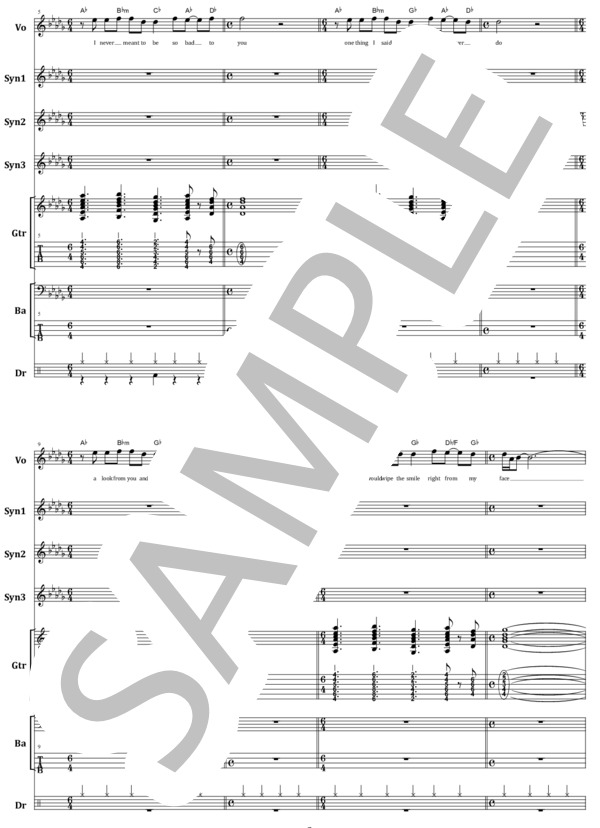 楽譜】エイジア / ヒート・オブ・ザ・モーメント バンド・スコア