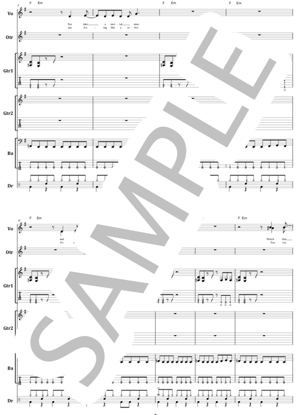 楽譜】MEGADETH / SYMPHONY OF DESTRUCTION バンド・スコア from68