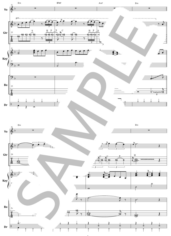 楽譜】マイケル・シェンカー ドクター・ドクター LIVE バンド・スコア