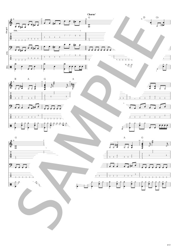 楽譜】NAKED BLUE / CRAZE (バンドスコア / 初〜中級) - Piascore 楽譜