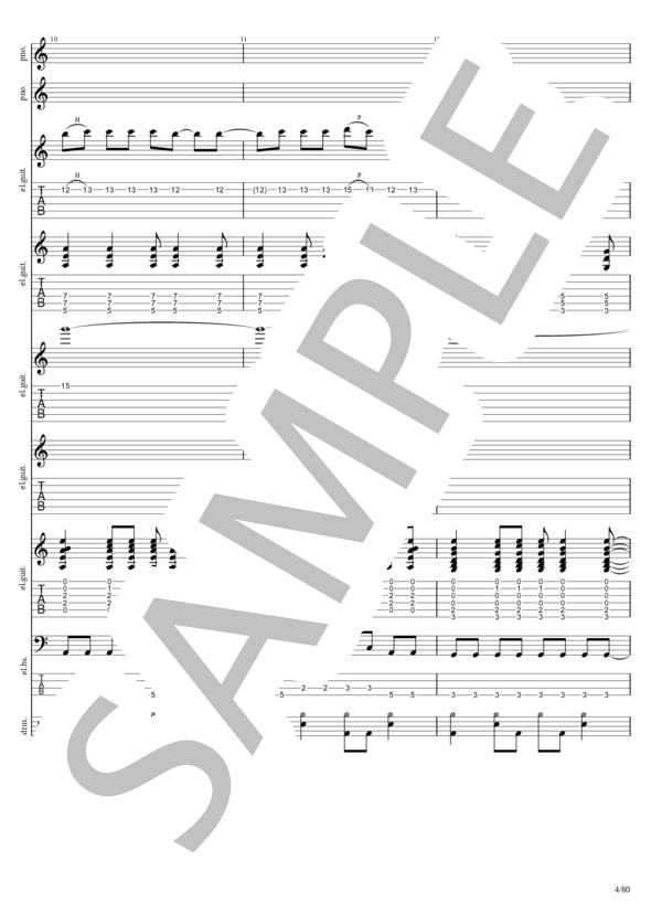 楽譜】LIFE / La'cryma Christi (バンドスコア / 中級) - Piascore