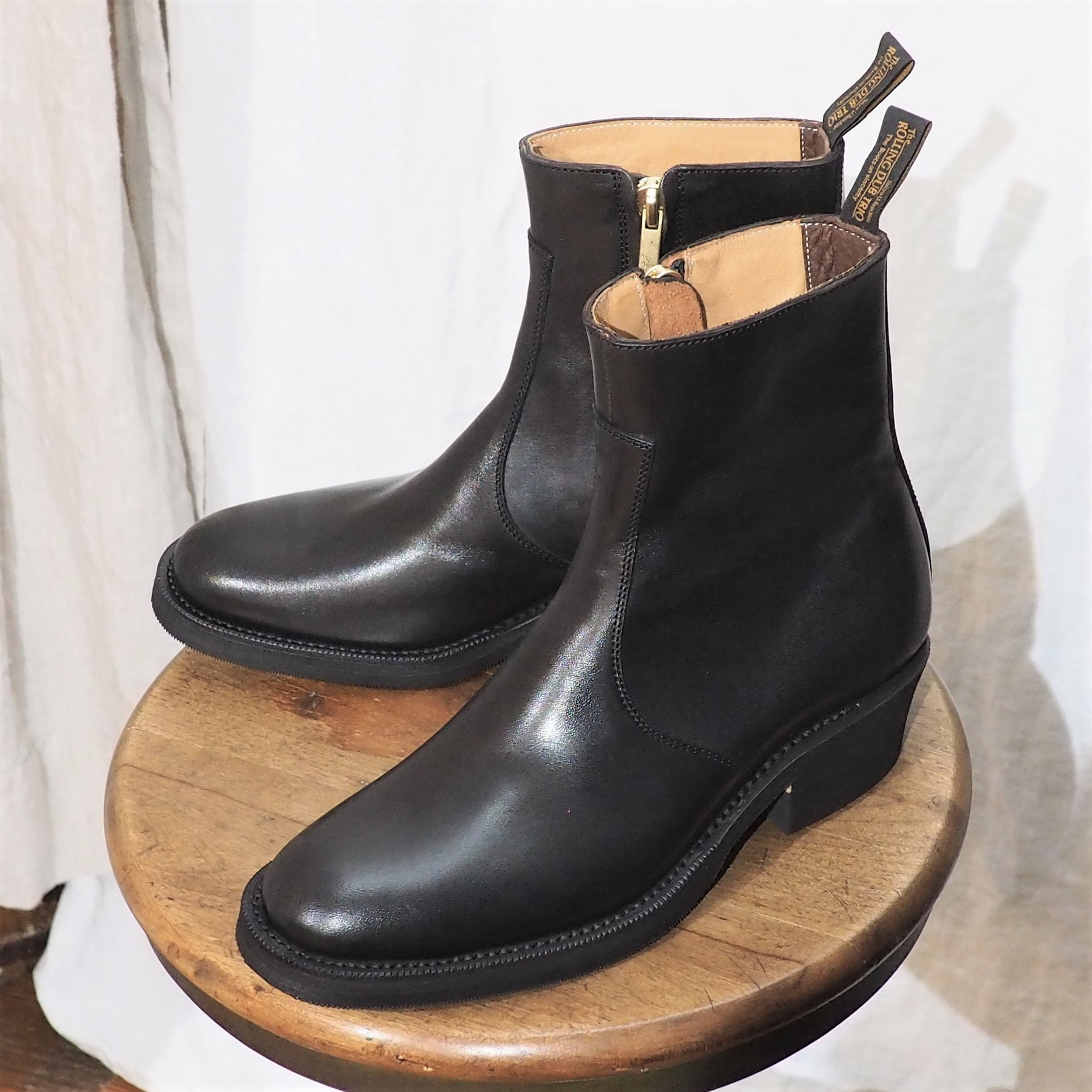 ローリングダブトリオ グレナーズ ジップ ホースブラック ハンドダイ