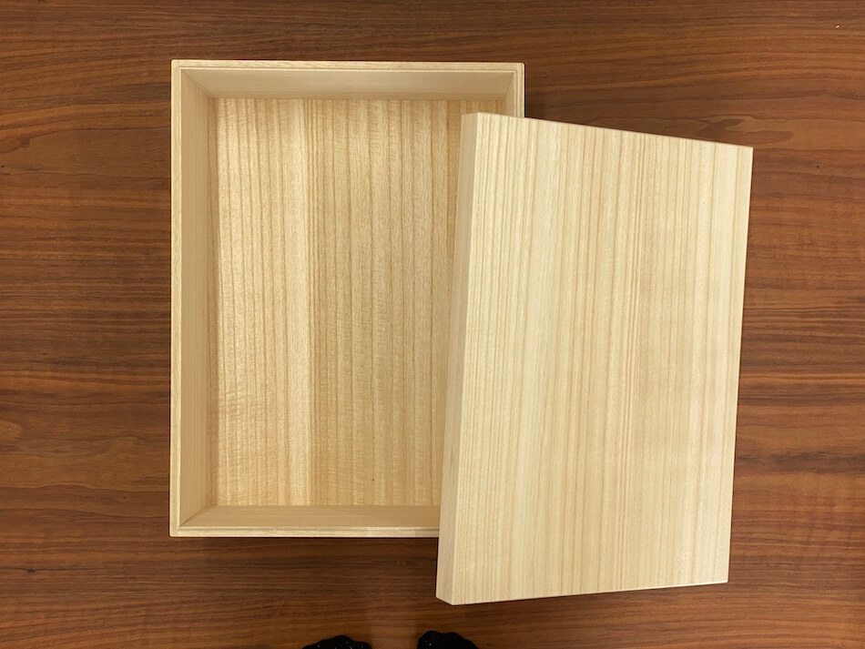 増田桐箱店 桐箱 LLサイズ W38.8cm×D28.8cm×H15.2cm 長方形 木箱 書類