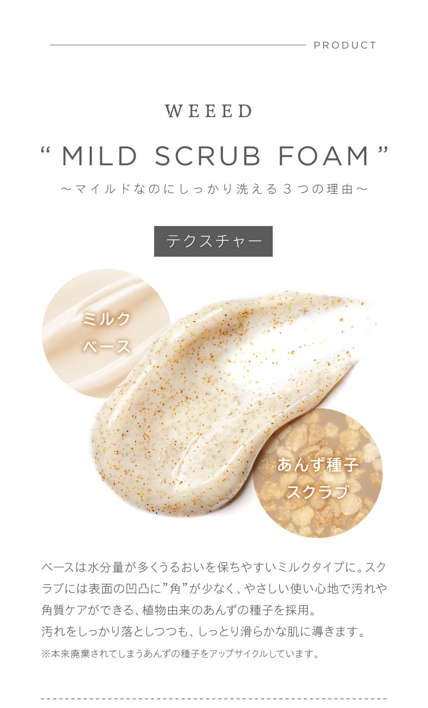 楽天市場】WEEED マイルドスクラブフォーム 120g マンダリンオレンジの