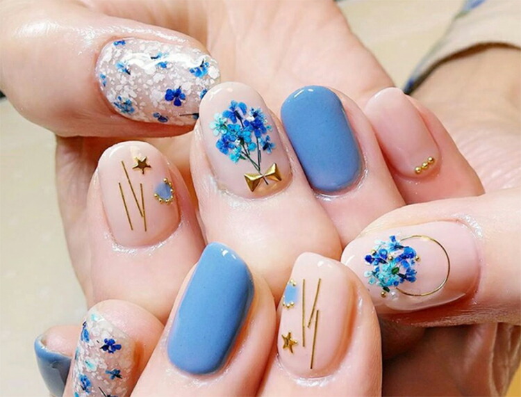 楽天市場】フラワー 押し花 ドライフラワー ネイル 花 12色自由選べる