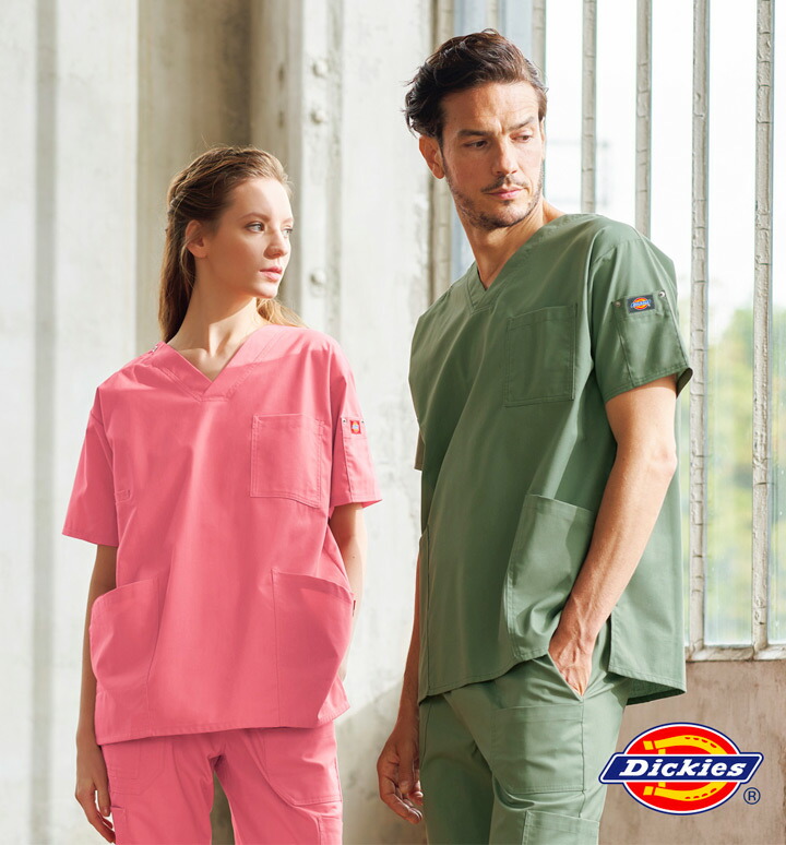 ディッキーズ スクラブ 7033SC 男女兼用 看護師 介護士 ナース 白衣