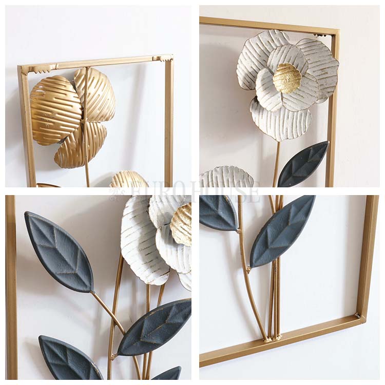 楽天市場】【送料無料】ウォールアートパネル フラワー ホワイト 花 3