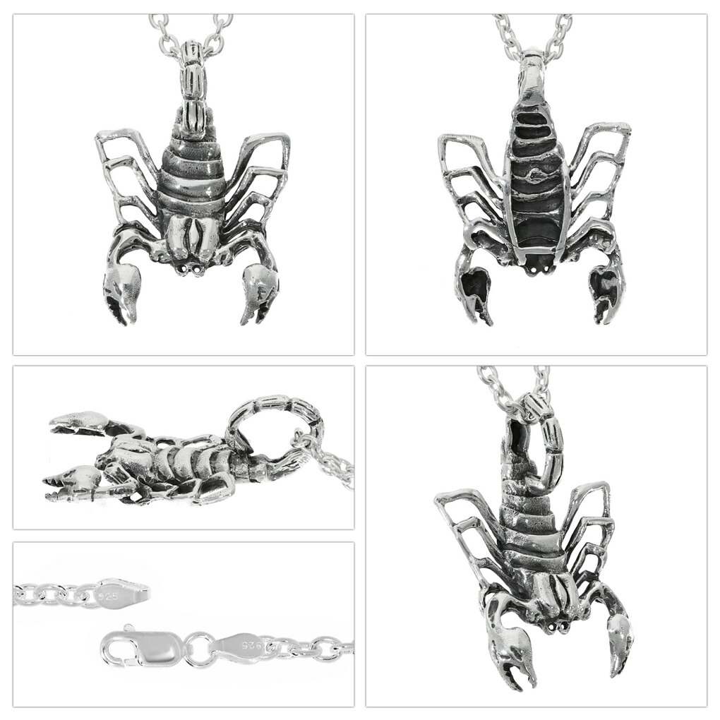 サソリ ネックレス ペンダント ペンダントトップ ペンダントチャーム