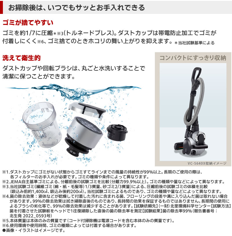 楽天市場】東芝 【TOSHIBA】 サイクロン式掃除機VC-S640X (S)シルバー