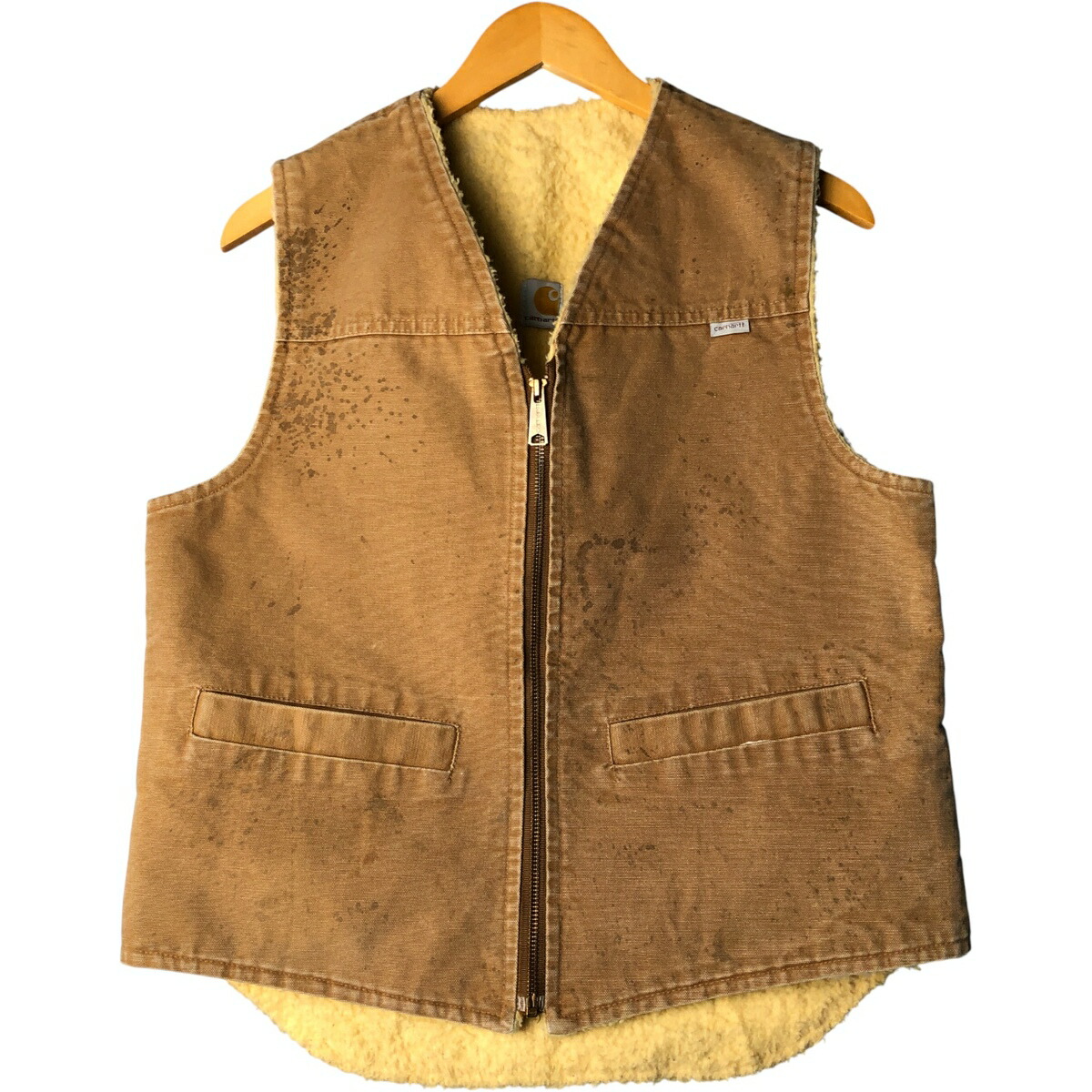 古着 80年代 カーハート Carhartt ダックベスト USA製 メンズM相当
