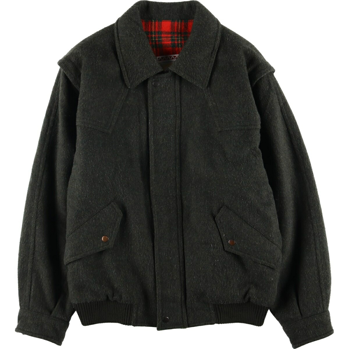 古着 マックレガー McGREGOR 中綿入り ウールジャケット メンズL相当