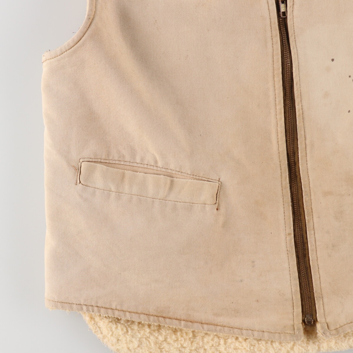 古着 70年代 カーハート Carhartt プリントタグ ダックベスト メンズ