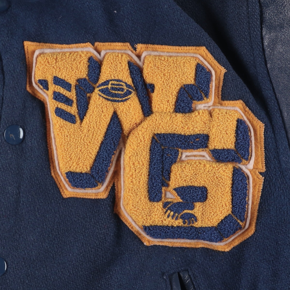 70s Hatchers ウール×レザー スタジャン インディアン パッチ 70s