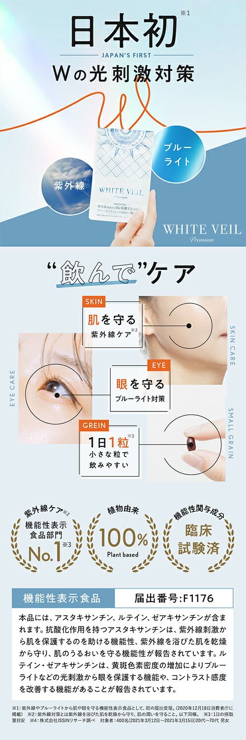 楽天市場】【定期購入】【初回980円】ホワイトヴェール プレミアム ( 1