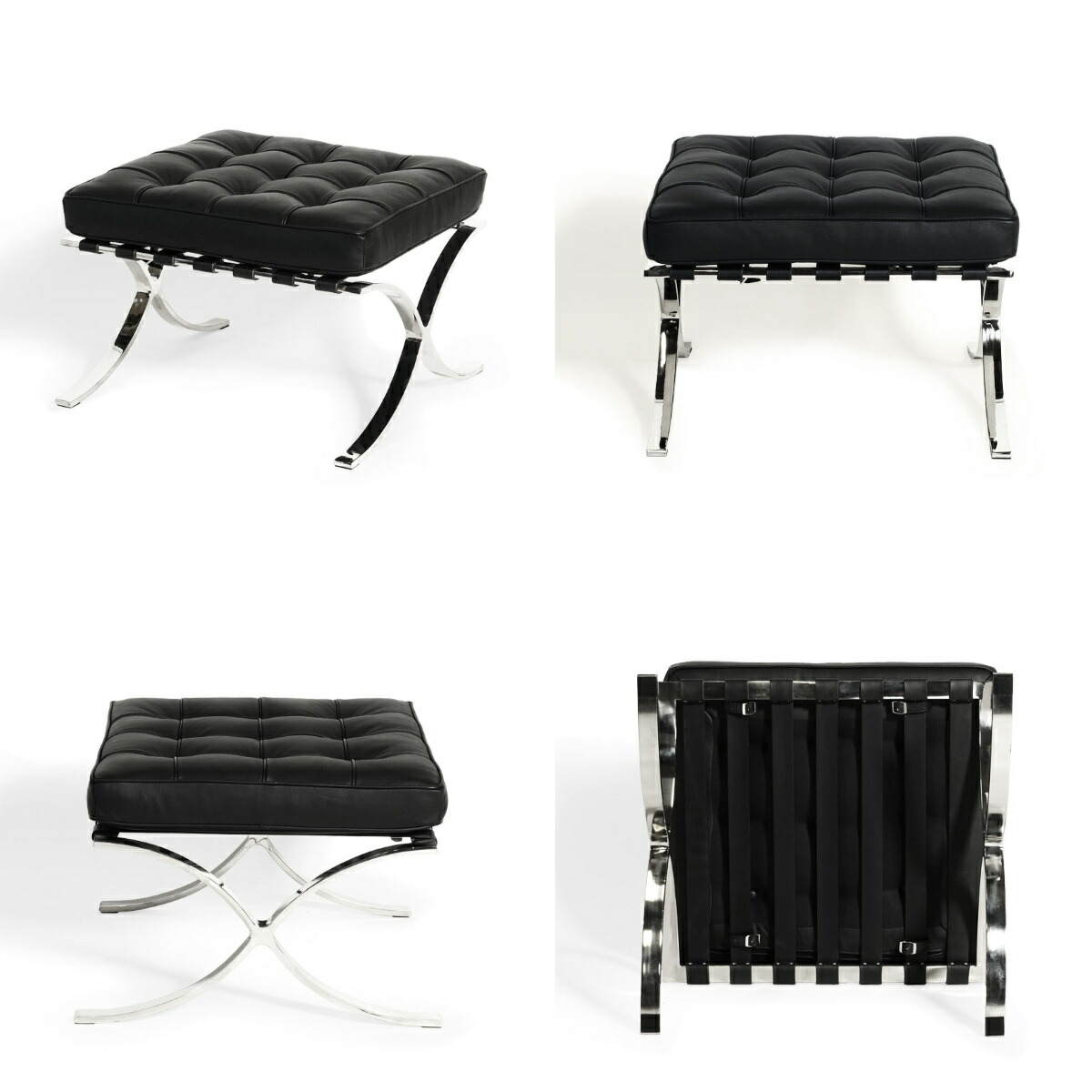 楽天市場】オットマン 高さ43cm 本革 バルセロナ （ レザー リ