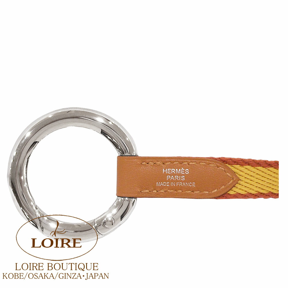 楽天市場】エルメス カレ・ポケット ストラップ ジョーヌアンブル