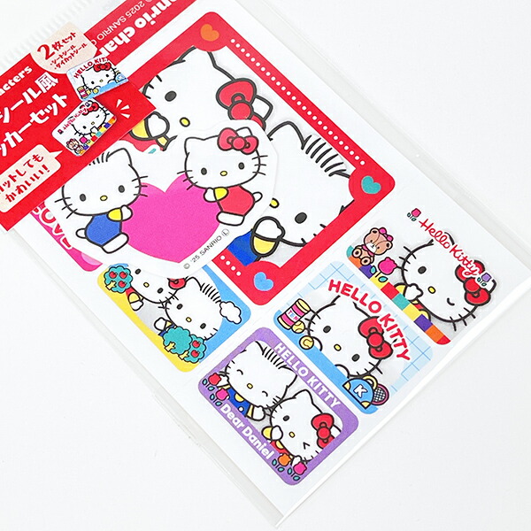 サンリオ ハローキティ＆ディアダニエル プリントシール風ステッカー