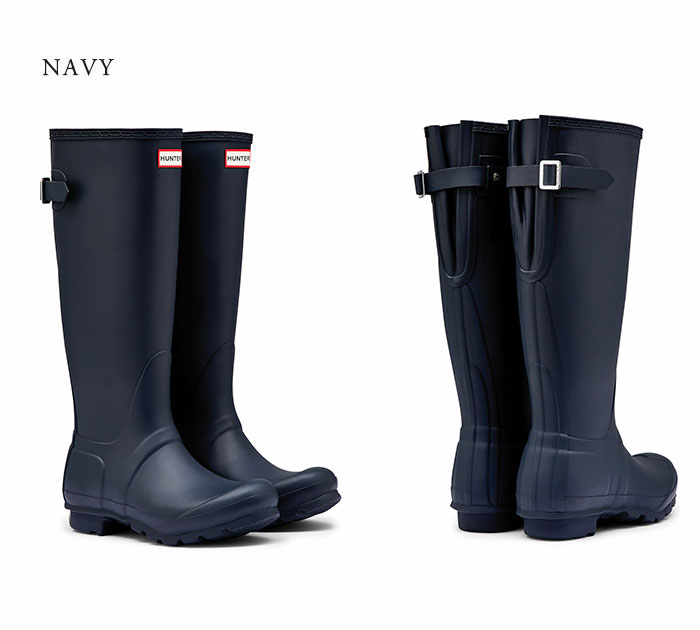楽天市場】ハンター HUNTER レインブーツ ORIGINAL BACK ADJUST