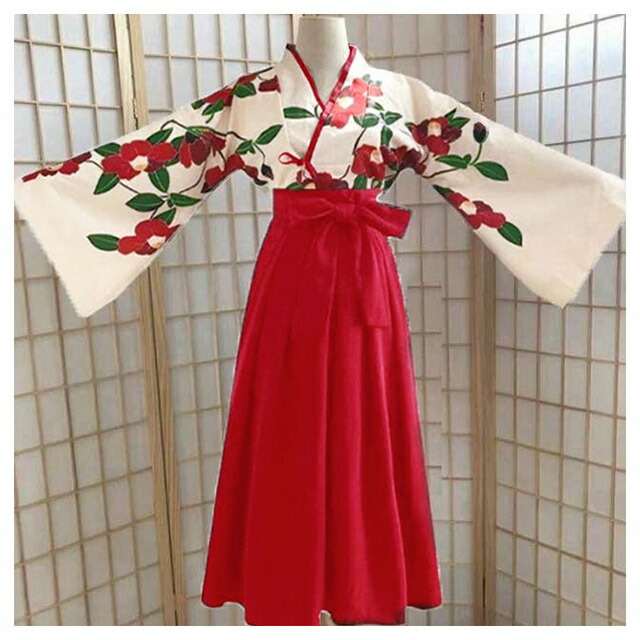 楽天市場】2点セット 上下セット 袴セット 服 花柄 和装 コスプレ