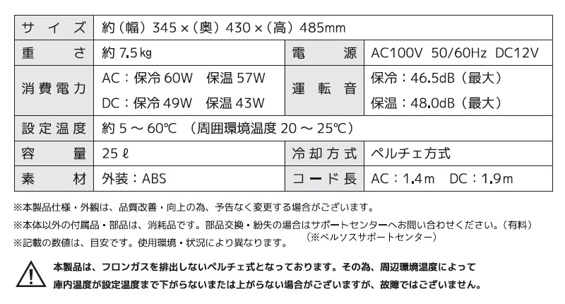 ユアサプライムス.com｜ベルソス 25L冷温庫 VS-404 ホワイト(WH