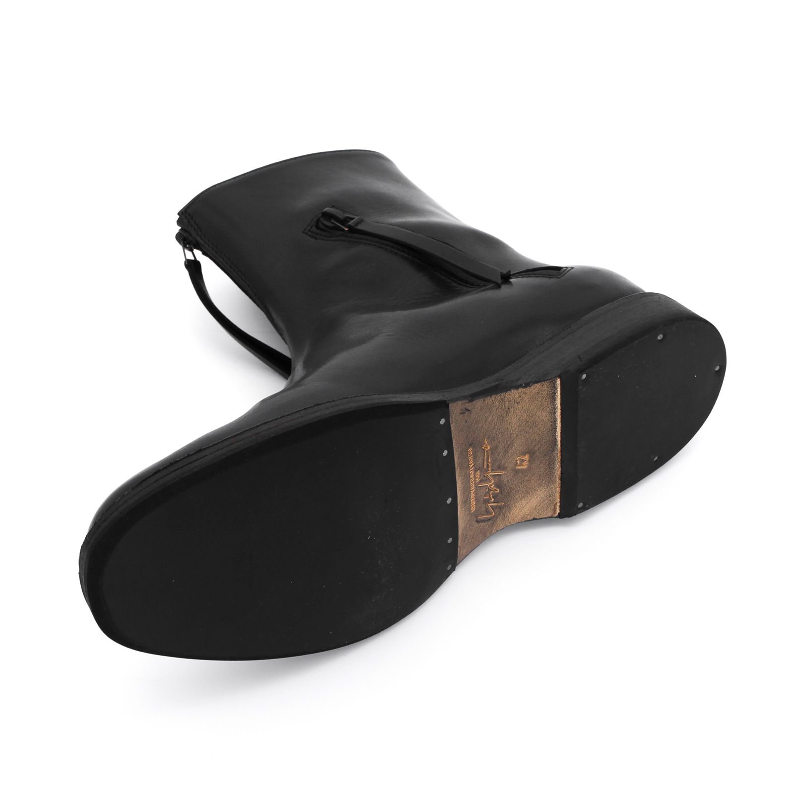 yohji yamamoto - pour homme × CHEREVICHKIOTVICHKI CURVED ZIP BOOTS