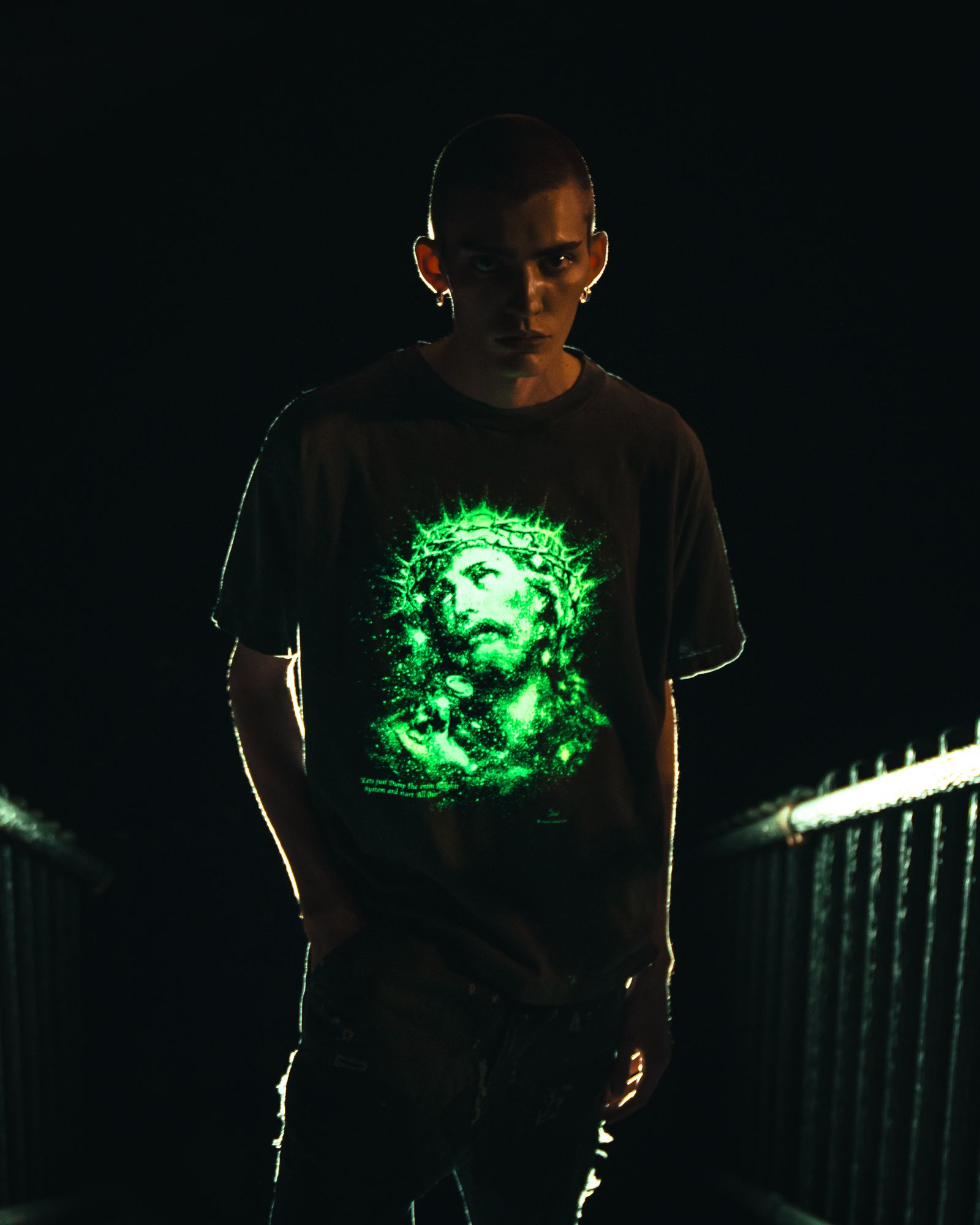 SAINT M×××××× - 【ラスト1点】SM-HR8-0000-016 / SS TEE / JESUS