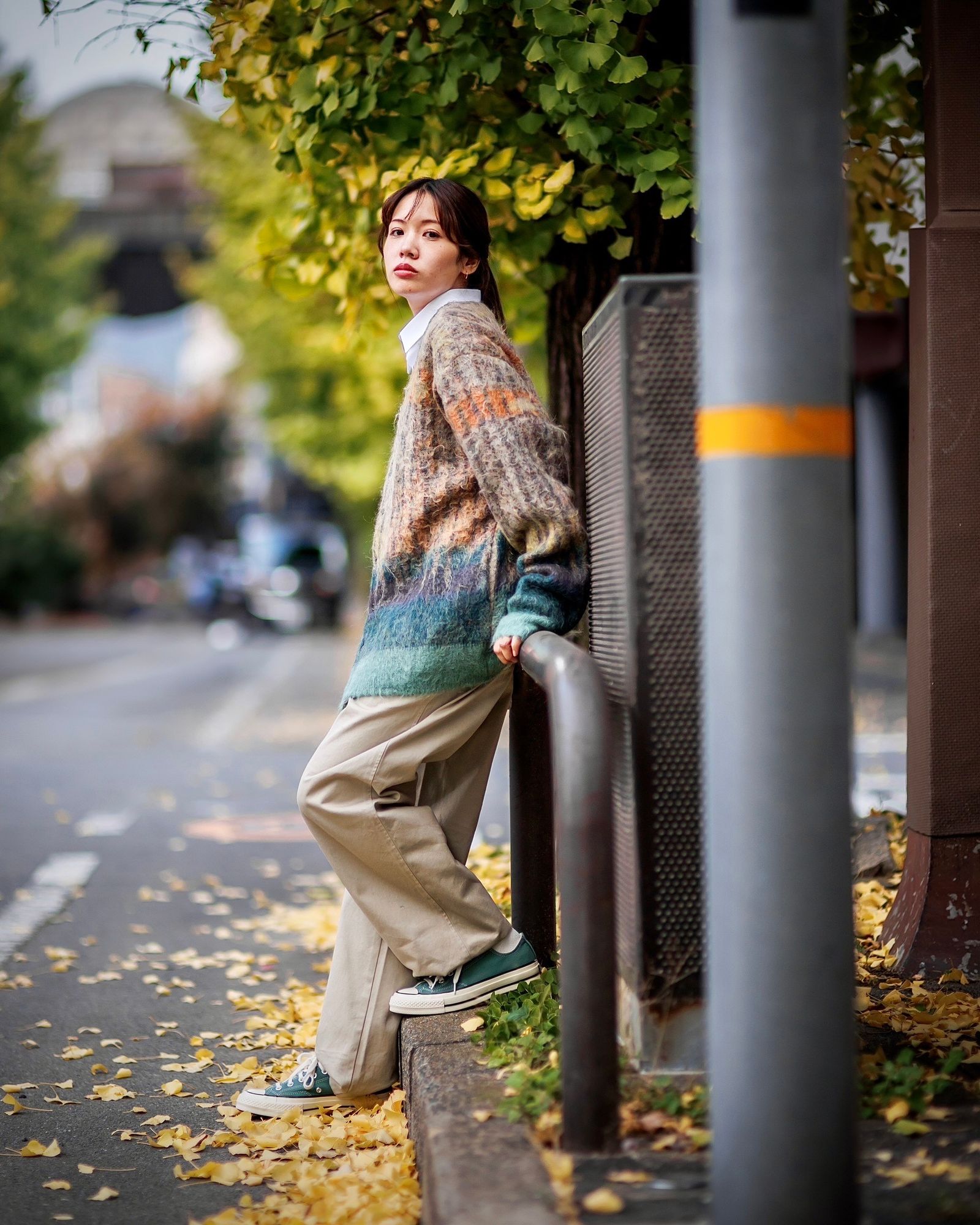 YOKE - ヨーク25SS TREE JAQUARD MOHAIR BUTTONED CARDIGAN