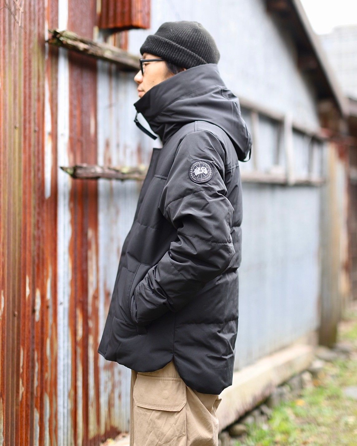 CANADA GOOSE カナダグース Macmillan Parka BLACK LABELスタイル