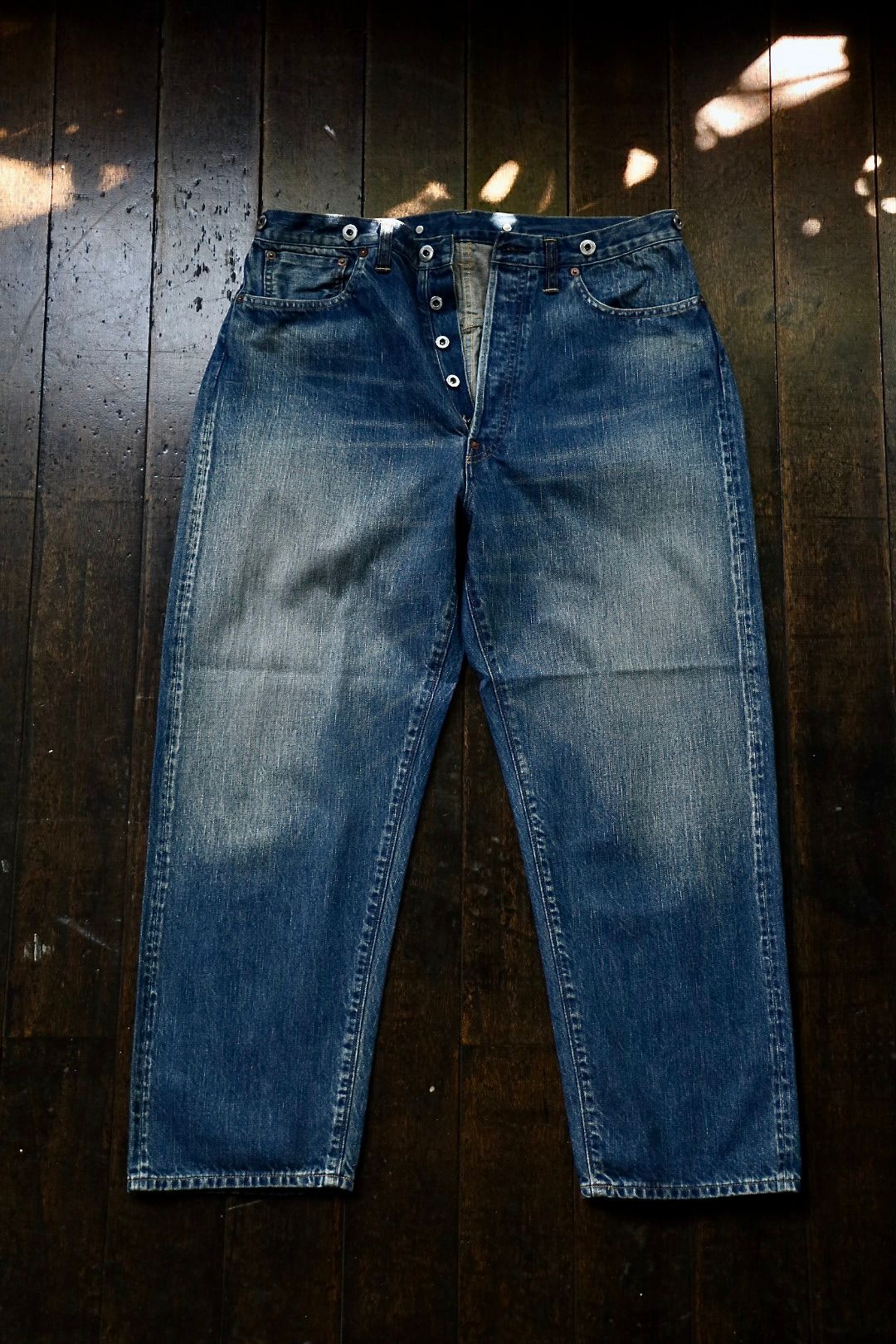 A.PRESSE - アプレッセNo.22 Washed Wide Denim Pants(AP-4003)INDIGO
