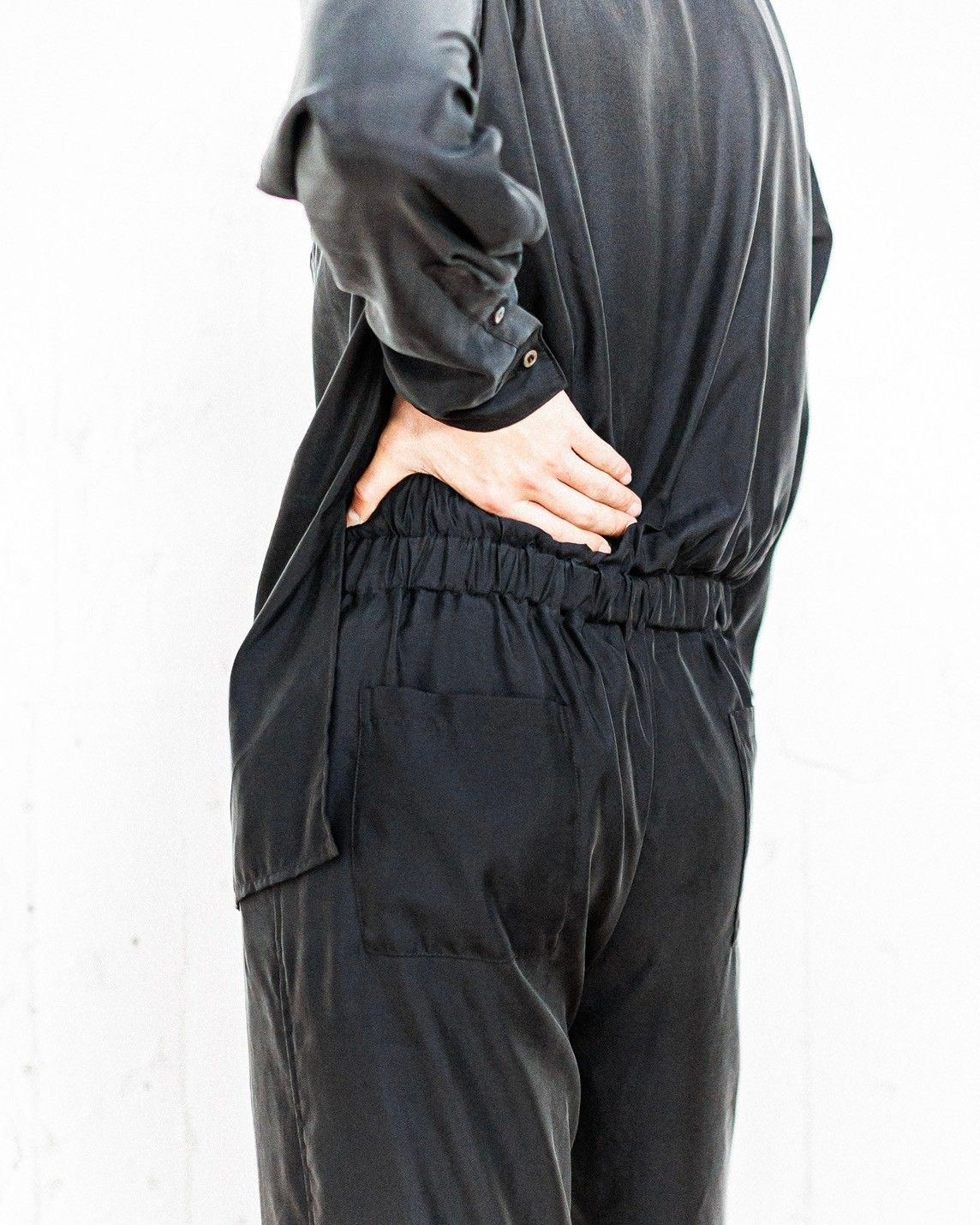 YOKE - ヨーク25SS ジャンプスーツCUPRO JUMP SUIT(YK25SS0940JS)BLACK