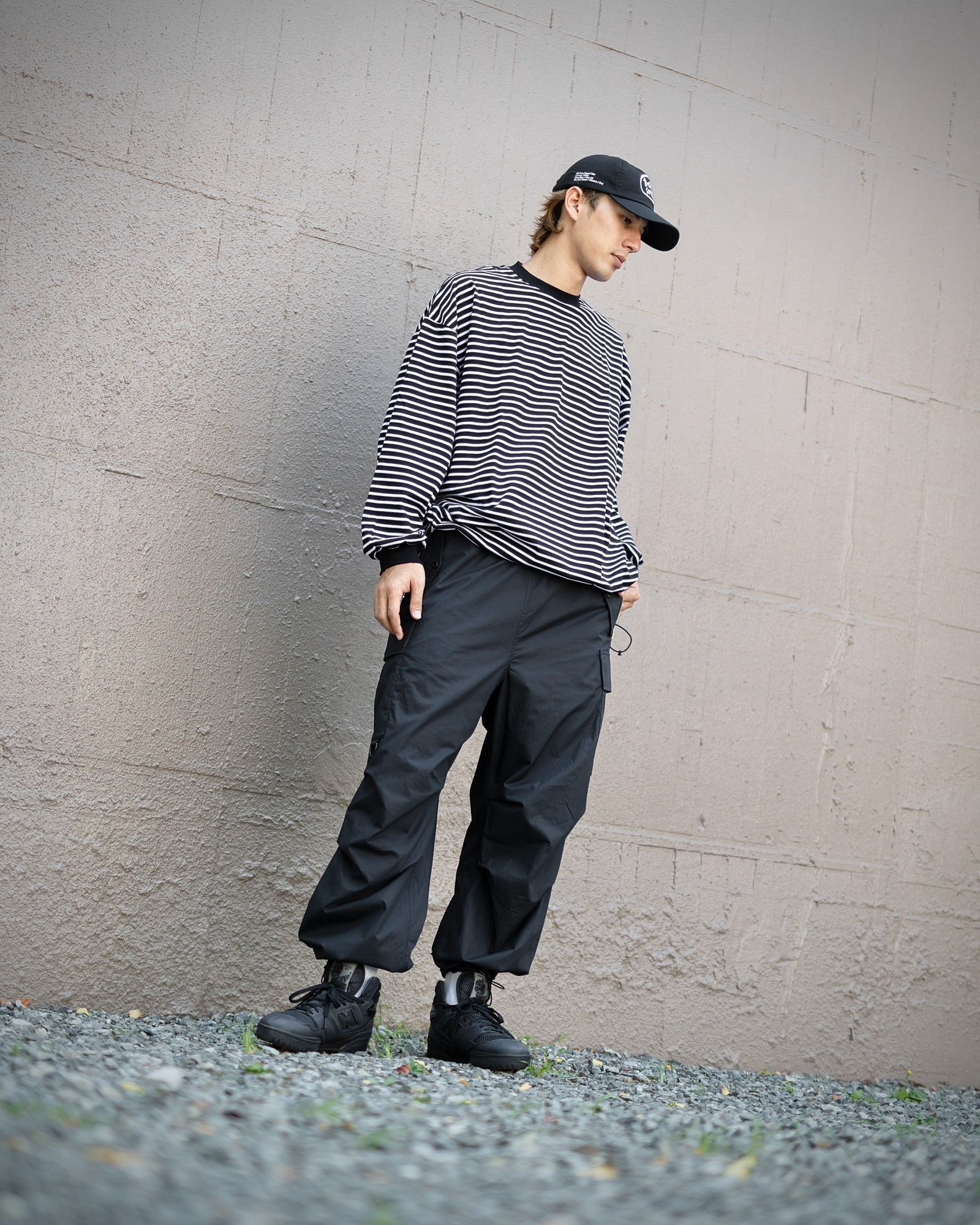 is-ness BALLOON STRIPES LONG SLEEVE T-SHIRT MARKスタイル | 5215 | MARK