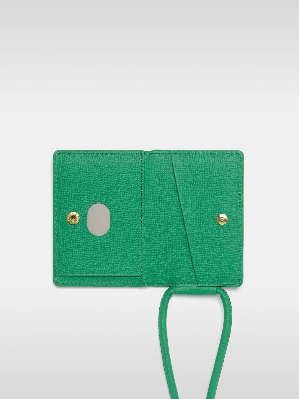 objcts.io - ストラップ付 レザー カードケース / STRAPPED ACCESORY