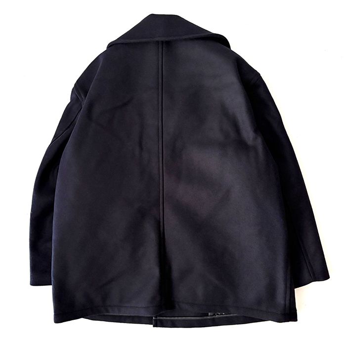 DESCENDANT - SUB WOOL COAT / NAVY | Stripe Online Store