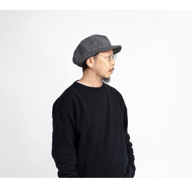 HIGHER ハイヤー ハリスツイード ウールヘリンボーン キャスケット