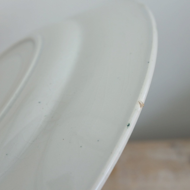 アンティーク プレート スズラン 皿 MUGUET フランス サンタマン製 ST