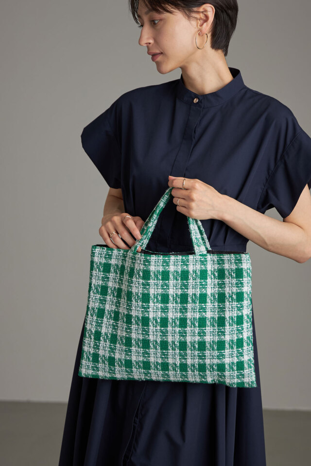 ファンシーツイードトートバッグ