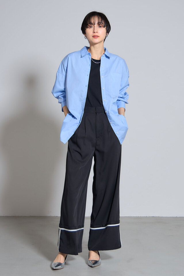 先染めストライプビッグシャツ※一部店舗のみ入荷