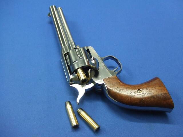 コルトSAA.45 アーティラリー シルバー ABS 木製グリップ仕様 X