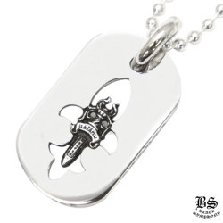 クロムハーツレイズドセメタリークロスドッグタグ(スモール)|クロム