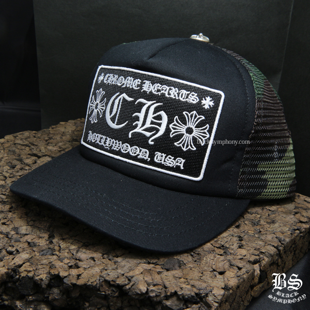 クロムハーツトラッカーキャップCHブラックカモフラ|クロムハーツ通販