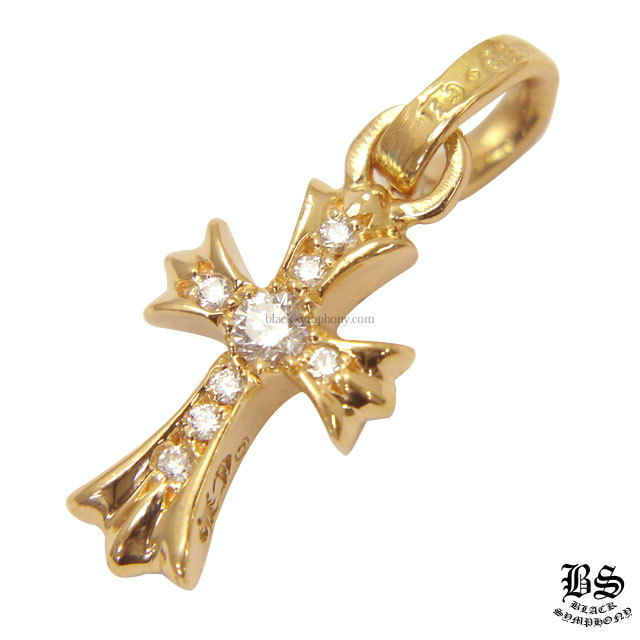 クロムハーツCHクロスベビーファットチャーム22Kwithパヴェ