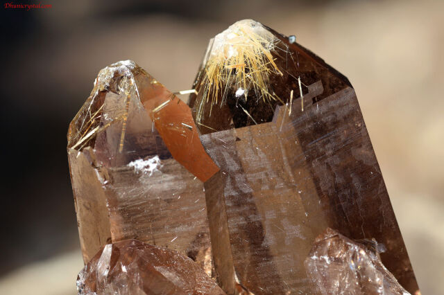 スモーキー・ルチルクォーツ原石(A28)
