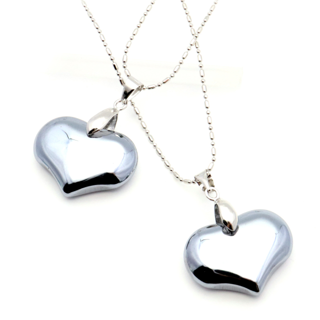 テラヘルツ鉱石 本物 ネックレス ハート かわいい おしゃれ ペンダント